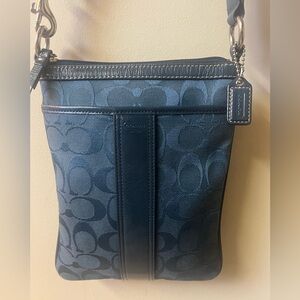 Coach Signature Swingpack Crossbody Bag- Teal